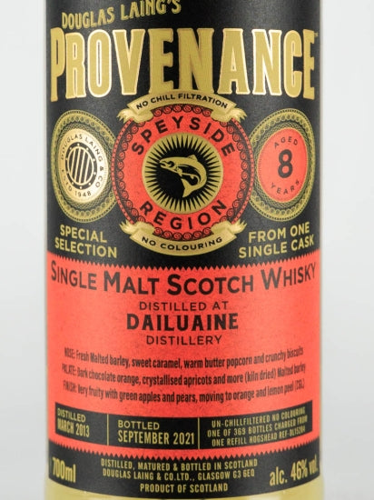 Provenance Dailuaine 8 Years Old 2013