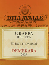 Load image into Gallery viewer, Dellavalle Grappa Demerara Rum Cask 2005