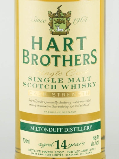 Hart Brothers Finest Collection Miltonduff 14 Years Old 2007