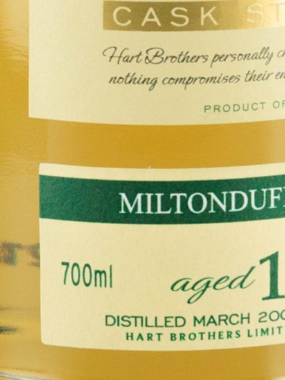 Hart Brothers Finest Collection Miltonduff 14 Years Old 2007