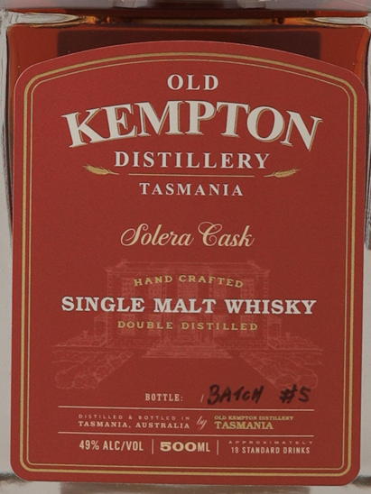 Old Kempton Solera Cask