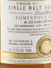 Load image into Gallery viewer, Extra Old Particular Tomintoul 30 Years Old 1989