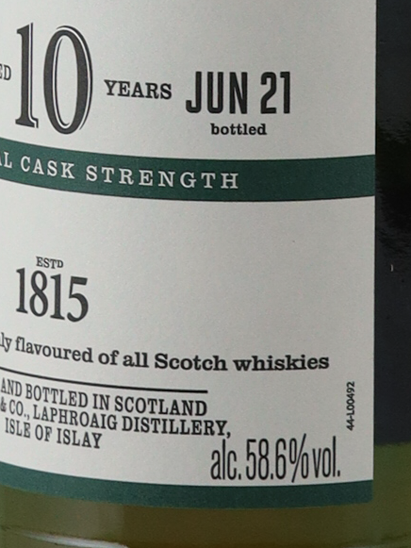 Laphroaig 10 Year Cask Strength Batch 14 58.6%