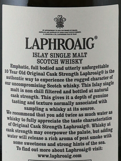 Laphroaig 10 Year Cask Strength Batch 14 58.6%