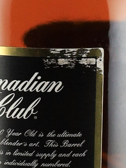 Canadian Club 20 Years Old Black Label