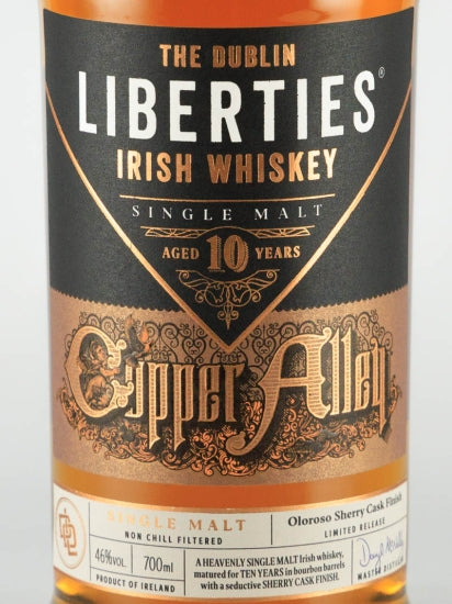 The Dublin Liberties Copper Alley 10 Years Old