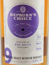 Load image into Gallery viewer, Hepburn's Choice Ben Nevis 9 Years Old 2011