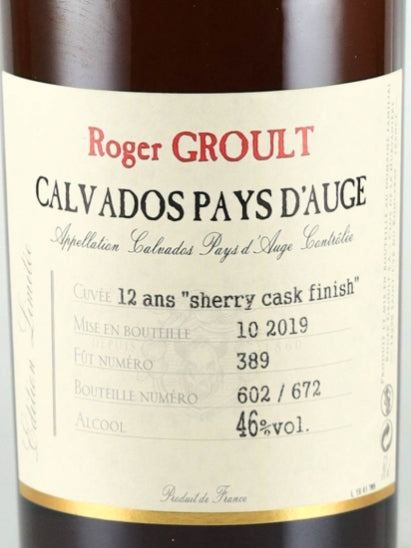 Roger Groult 12 Years Old Sherry Finish