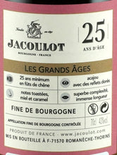 Load image into Gallery viewer, Jacoulot Grand Age Fine de Bourgogne 25 Years Old