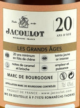 Load image into Gallery viewer, Jacoulot Grand Age Marc de Bourgogne 20 Years Old