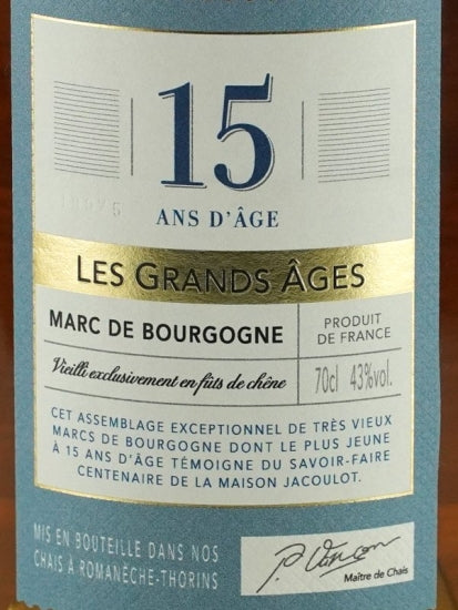 Jacoulot Grand Age Marc de Bourgogne 15 Years Old