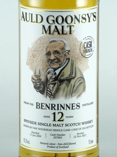 Ault Goonsy's Malt Benrinnes 12 Years Old 2009 55.2%