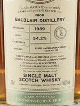 Load image into Gallery viewer, Connoisseur's Choice Cask Strength Balblair 31 Years Old 1989