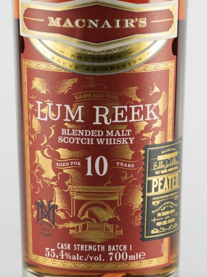 McNairs Rum Reek Peated 10 Years Old Cask Strength Batch 1