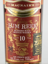 Load image into Gallery viewer, McNairs Rum Reek Peated 10 Years Old Cask Strength Batch 1