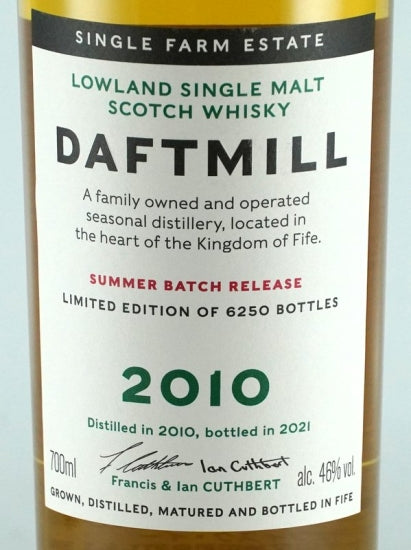 Daftmill 2010/2021 Summer Batch Release
