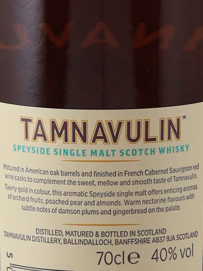 Tamnavulin Red Wine Cask French Cabernet Sauvignon