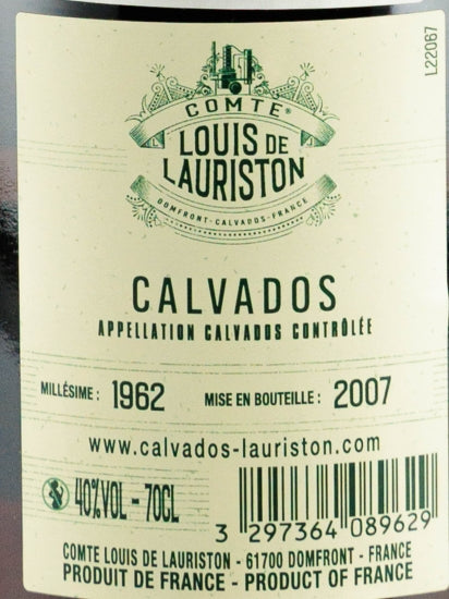 Louis De Lauriston Calvados 1962/2007