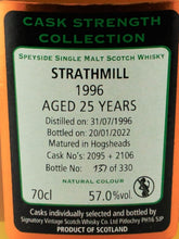 Load image into Gallery viewer, Signatory Vintage Strathmill 25 Years Old 1996