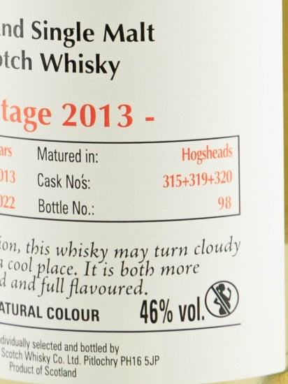 Signatory Vintage Ben Nevis 8 Years Old 2013