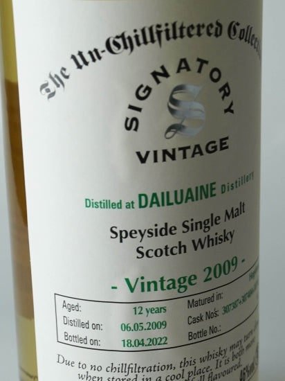 Signatory Vintage Dailuaine 12 Years Old 2009