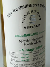 Load image into Gallery viewer, Signatory Vintage Dailuaine 12 Years Old 2009