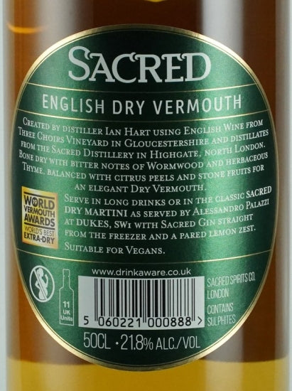 Sacred Extra Dry Vermouth