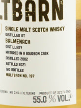 Load image into Gallery viewer, Maltbarn Balmenach 19 Year Old 2002