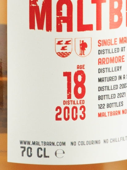 Maltbarn Ardmore 18 Year Old 2003