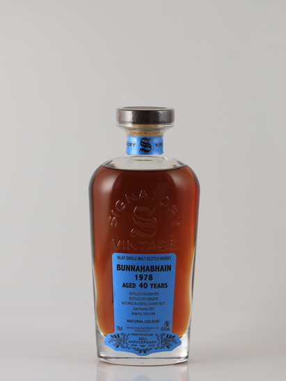 Signatory Bunnahabhain 40 Year Old 1978 30th Anniversary