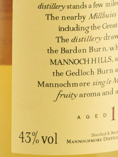 Mannochmore 12 Year Old 2019 Release Lot 9116
