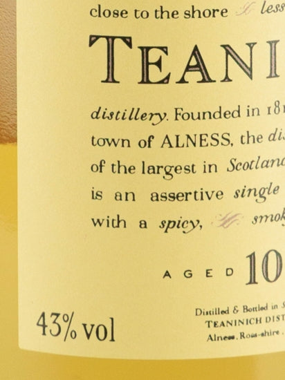 Teaninich 10 Year Old 2019 Release Lot 9116