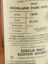 Load image into Gallery viewer, Connoisseur's Choice Cask Strength Highland Park 32 Year Old 1989