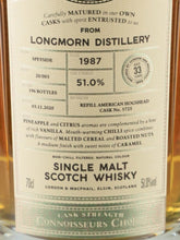Load image into Gallery viewer, Connoisseur's Choice Cask Strength Longmorn 33 Year Old 1987