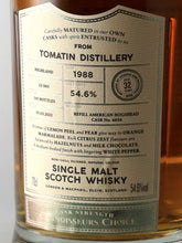 Load image into Gallery viewer, Connoisseur's Choice Cask Strength Tomatin 32 Year Old 1988