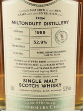 Load image into Gallery viewer, Connoisseur's Choice Cask Strength Miltonduff 31 Year Old 1989