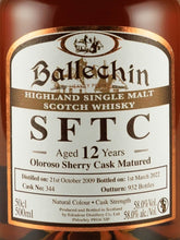 Load image into Gallery viewer, Ballechin 12 Year Old 2009 Sherry Cask Matured