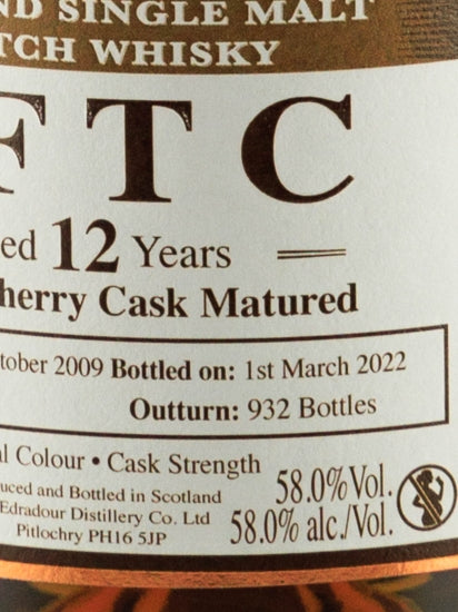 Ballechin 12 Year Old 2009 Sherry Cask Matured