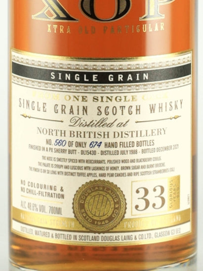 Extra Old Particular North British 33 Year Old 1988