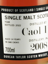 Load image into Gallery viewer, Duncan Taylor Premium Octave Caol Ila 14 Year Old 2008