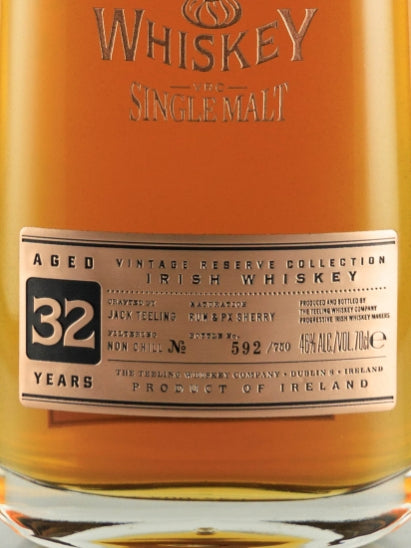 Teeling Vintage Reserve 32 Year Old 1988 Sherry Cask Finish
