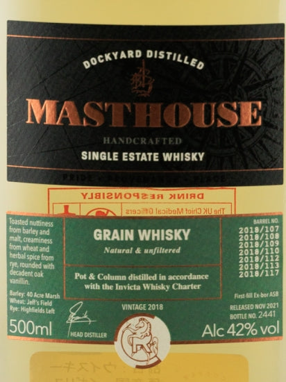 Mast House Single Grain Whisky