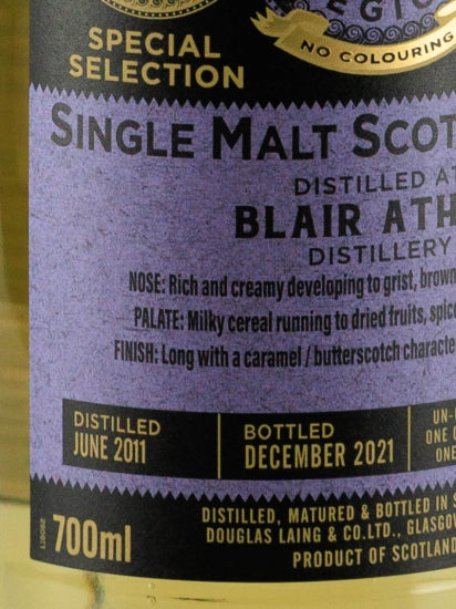 Provenance Blair Athol 10 Year Old 2011