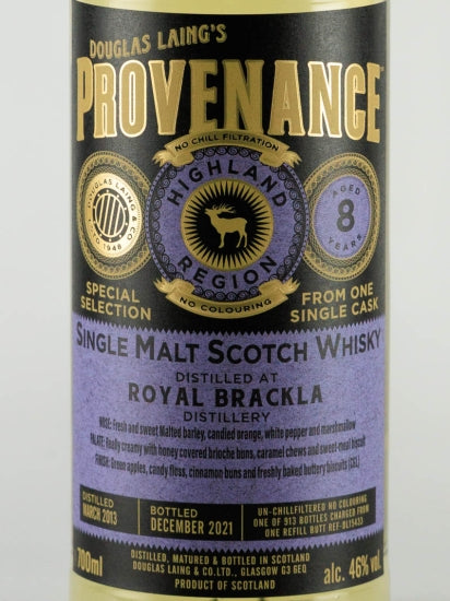 Provenance Royal Brackla 8 Year Old 2013