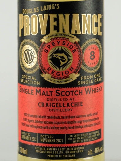 Provenance Craigellachie 8 Year Old 2013