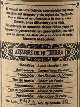 Load image into Gallery viewer, Altares de Mi Tierra Espadin