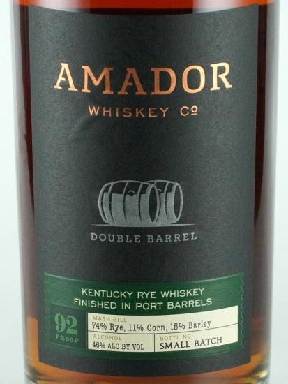 Amador Double Barrel Rye Zinfandel