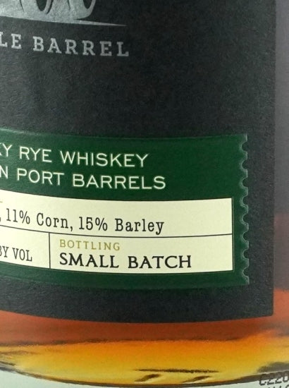 Amador Double Barrel Rye Zinfandel