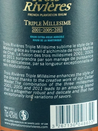 Trois Rivieres Triple Millesime 2001 2005 2011