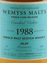 Load image into Gallery viewer, Weymss Bowmore 31 Year Old 1988